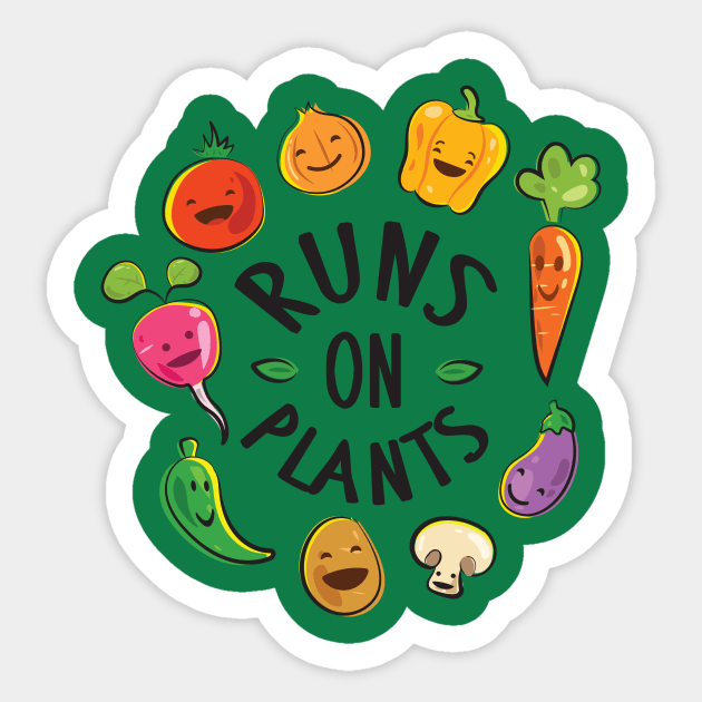 Runs On Plants Sticker by BANWA